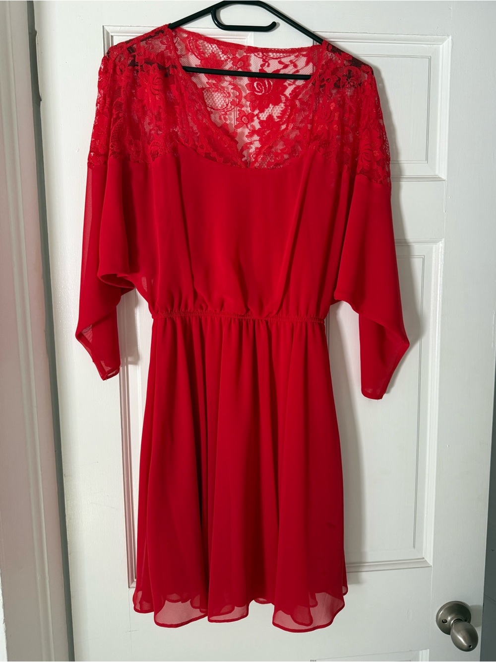 ASOS Red Lace Cocktail Dress